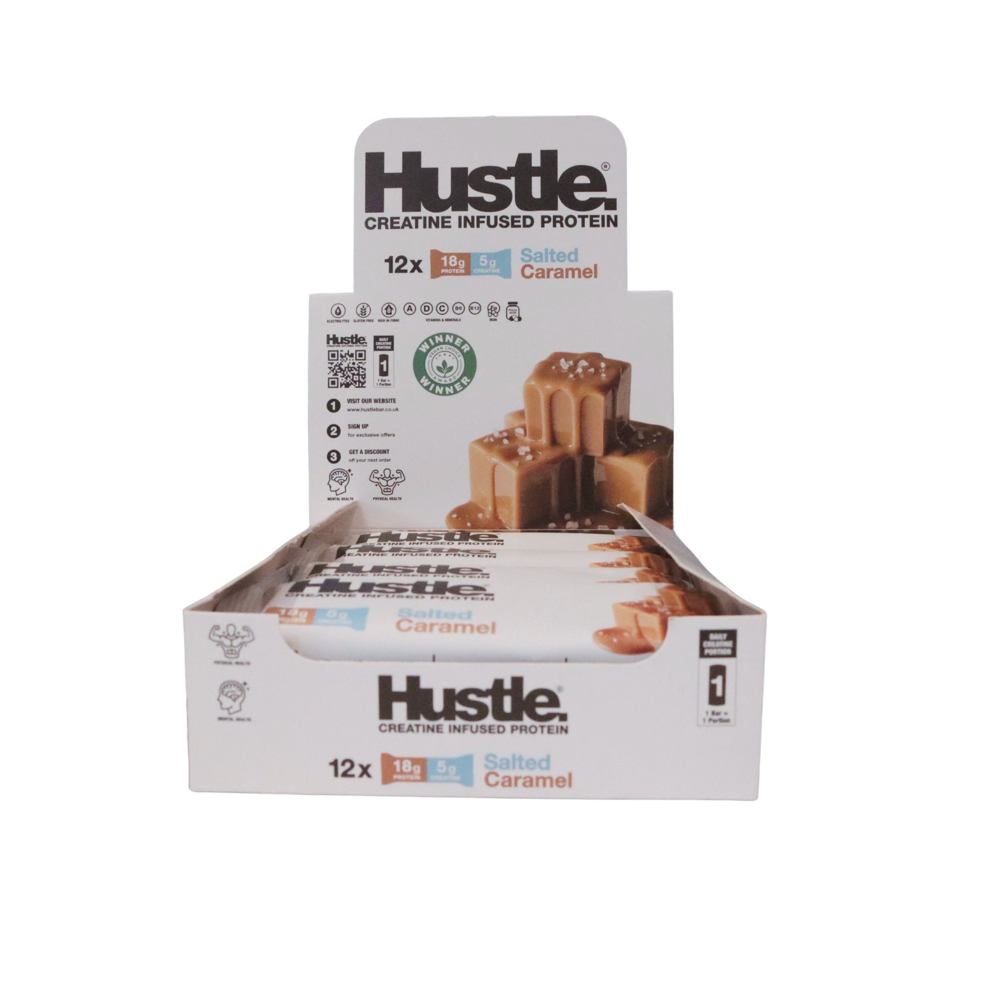 Hustle Salted Caramel Bars - 12 Bars