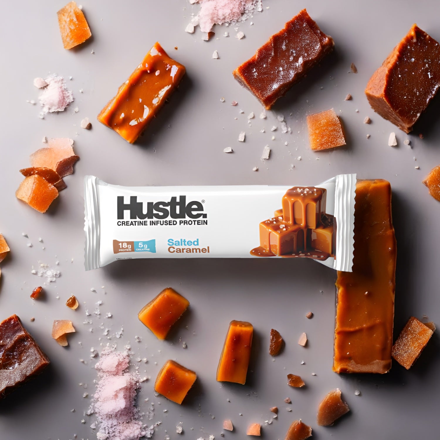 Hustle Salted Caramel Bars - 12 Bars