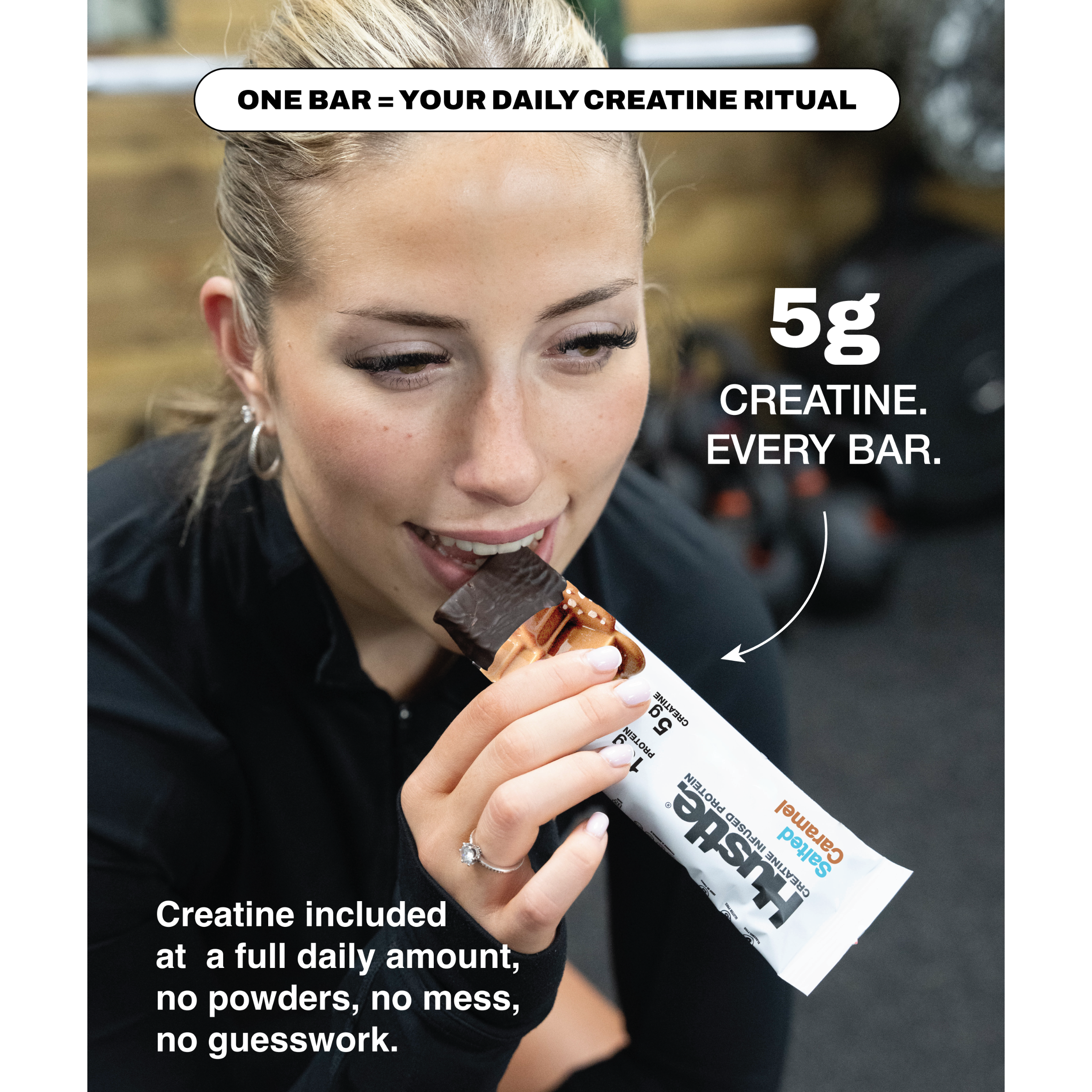 Hustle Salted Caramel Protein Bars | Box of 12