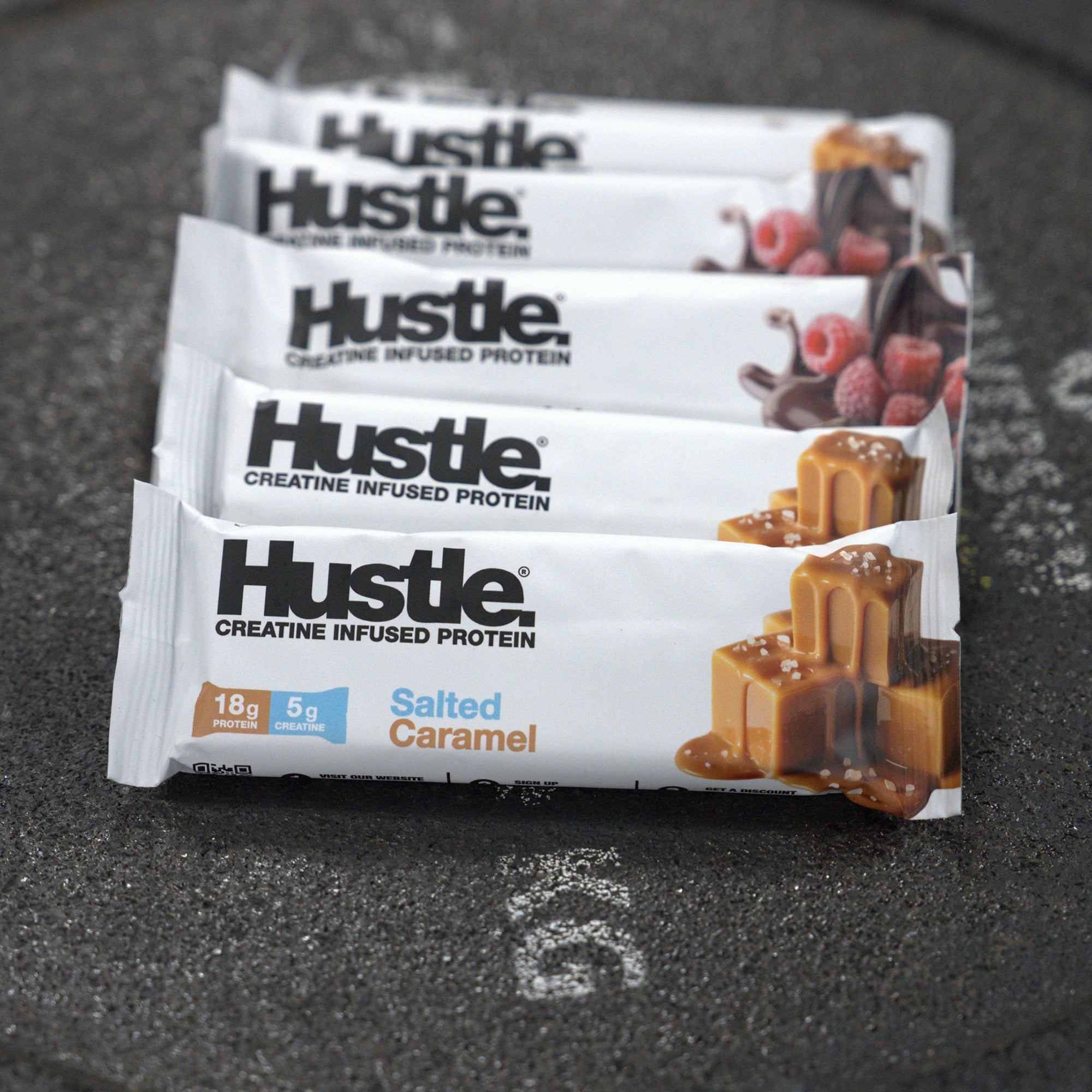 Hustle Salted Caramel Bars - 12 Bars