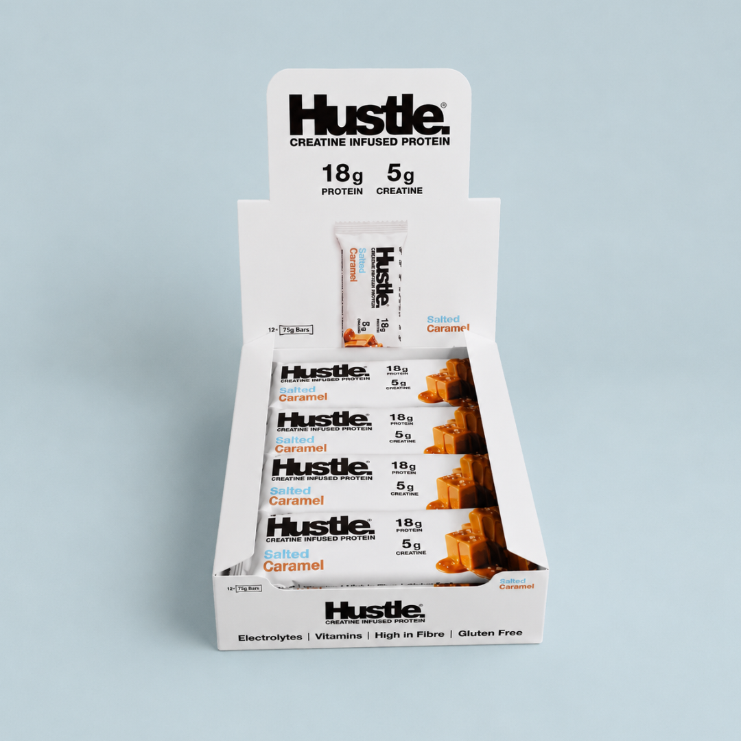 Hustle Salted Caramel Protein Bars | Box of 12