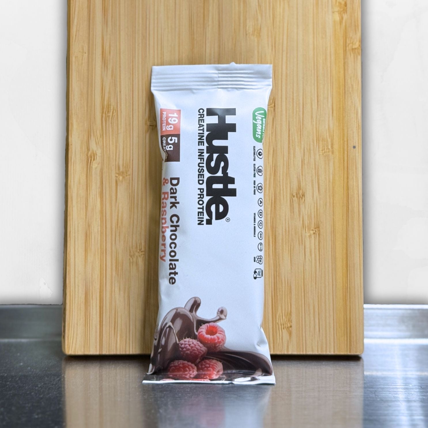 Hustle Creatine Bar - Dark Chocolate & Raspberry X 16