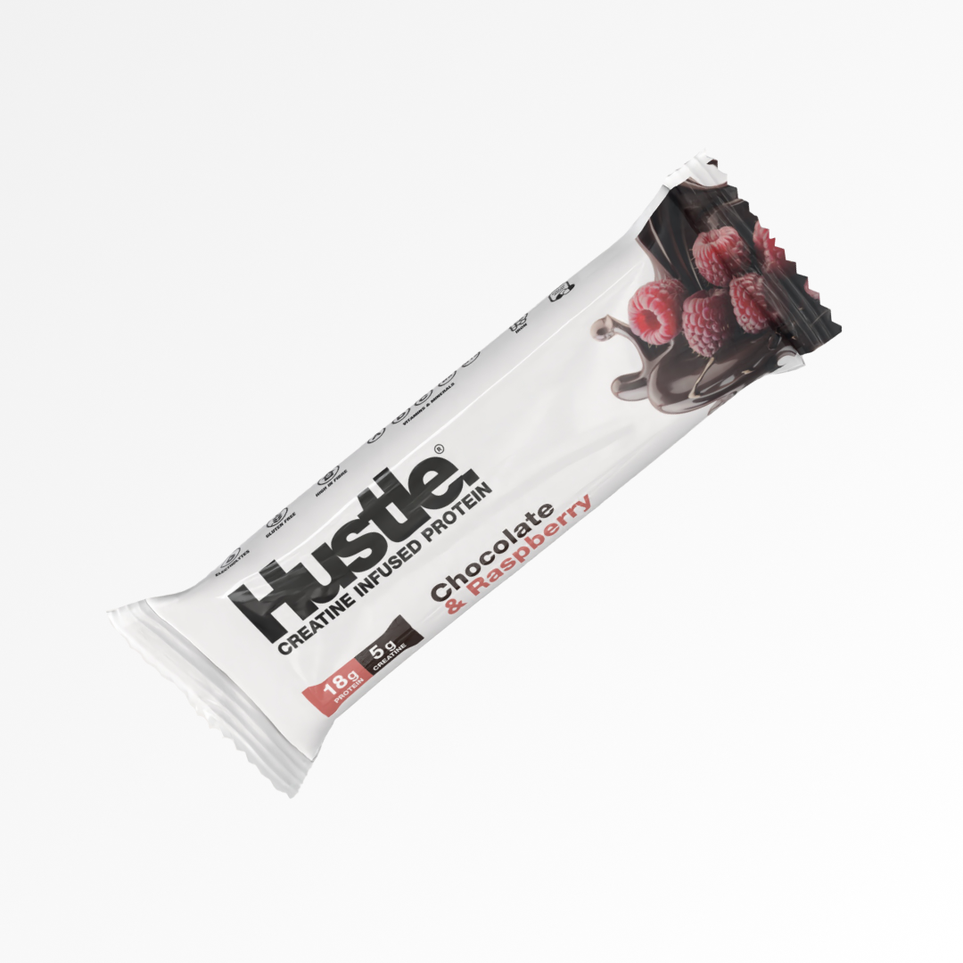 Hustle Chocolate Raspberry Bars - 12 Bars